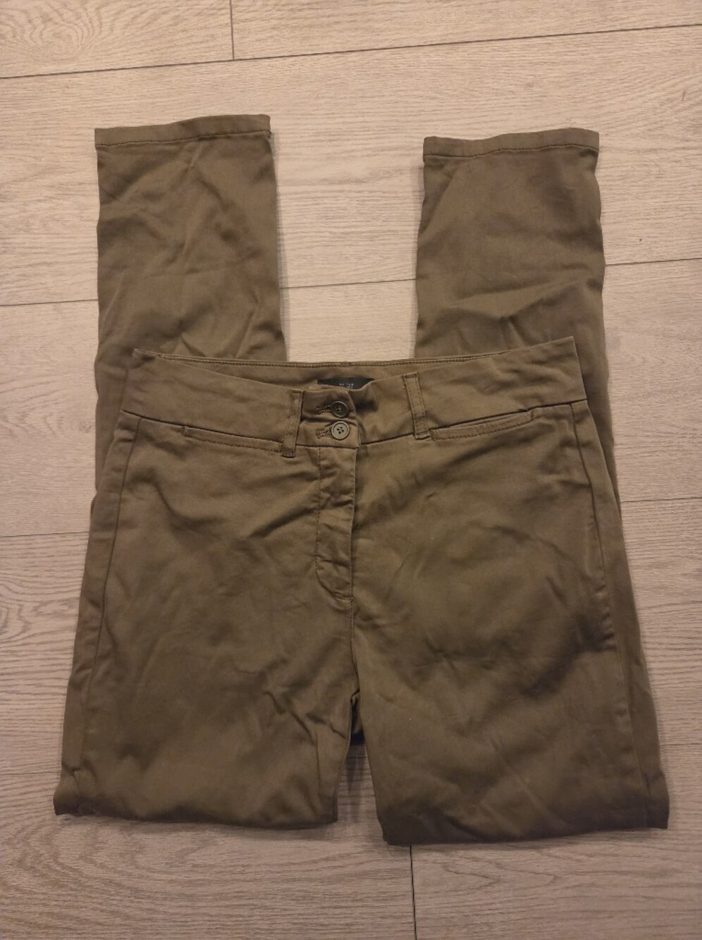 Women's Casual Olive Brown Chino Pants